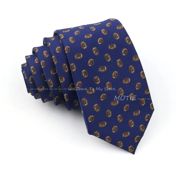 Blue Sailboat Necktie For Men Weddings Parties And Daily Wear