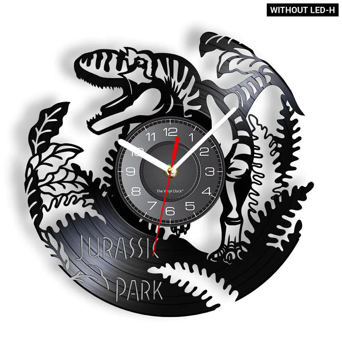 Jurassic T Rex Vinyl Record Wall Clock