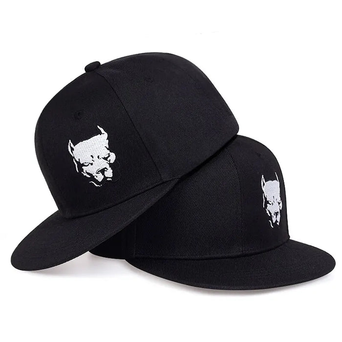 Adjustable Dog Head Embroidered Baseball Cap / Hat