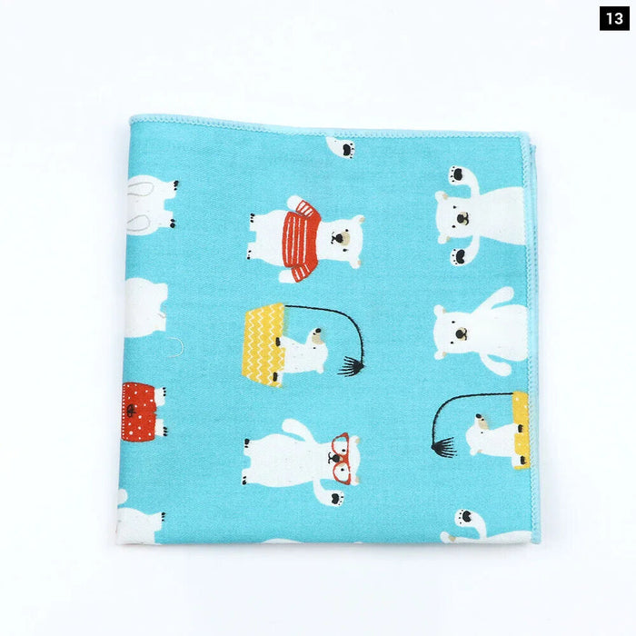 Fun And Functional Cartoon Cotton Handkerchiefs For Parties Weddings And Everyday Use