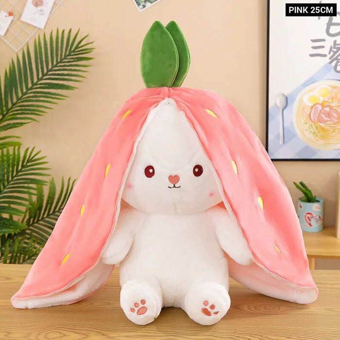 25Cm Strawberry Rabbit Plush Toy