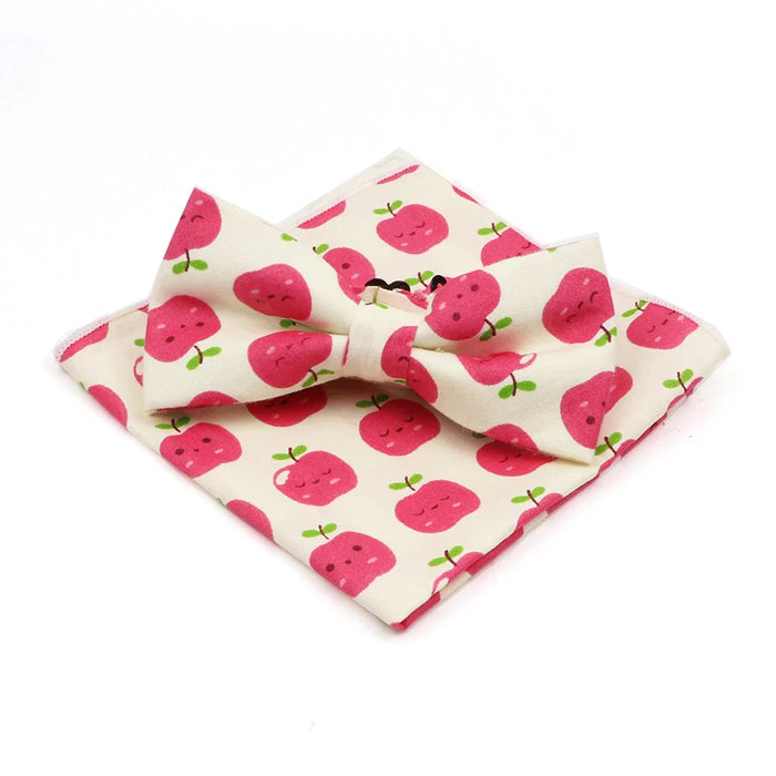 Colourful Cotton Bowtie Set For Parties And Gifts