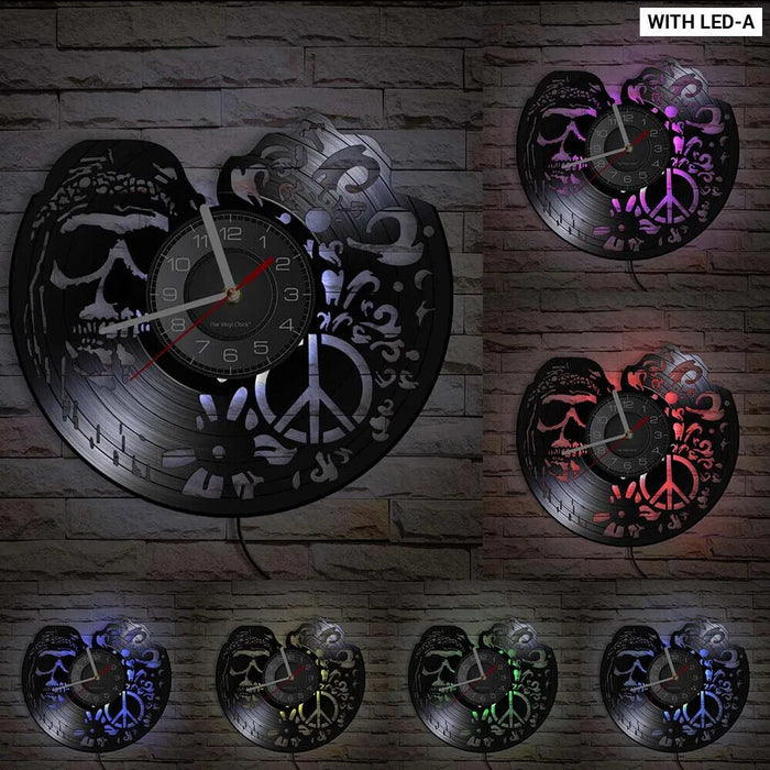 Day Of The Dead Vinyl Record Wall Clock