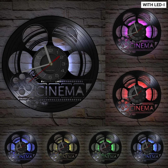 Retro Film Lovers Wall Clock