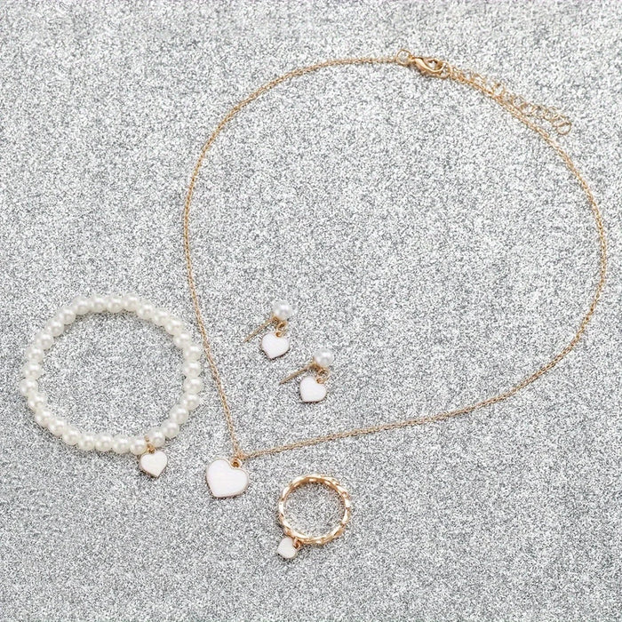 6 Piece Watch Set Silicone Band Quartz Movement