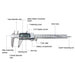 6 Stainless Steel Digital Vernier Caliper