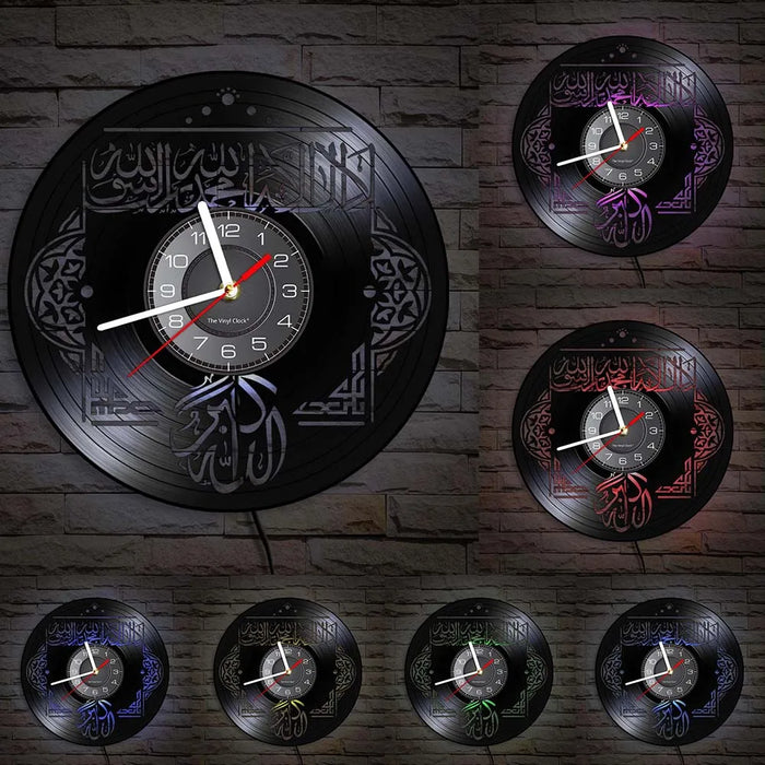 Ramadan Islamic Vinyl Record Wall Clock