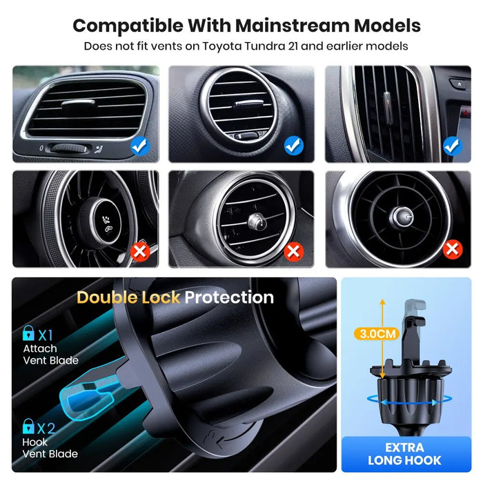 Universal Auto Locking Car Phone Holder For Iphone