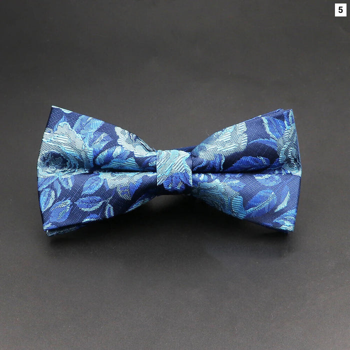 Floral Rose Bowtie For Weddings And Parties