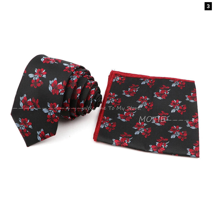 Top Quality 6Cm Bowtie Set Red Pink For Weddings And Parties