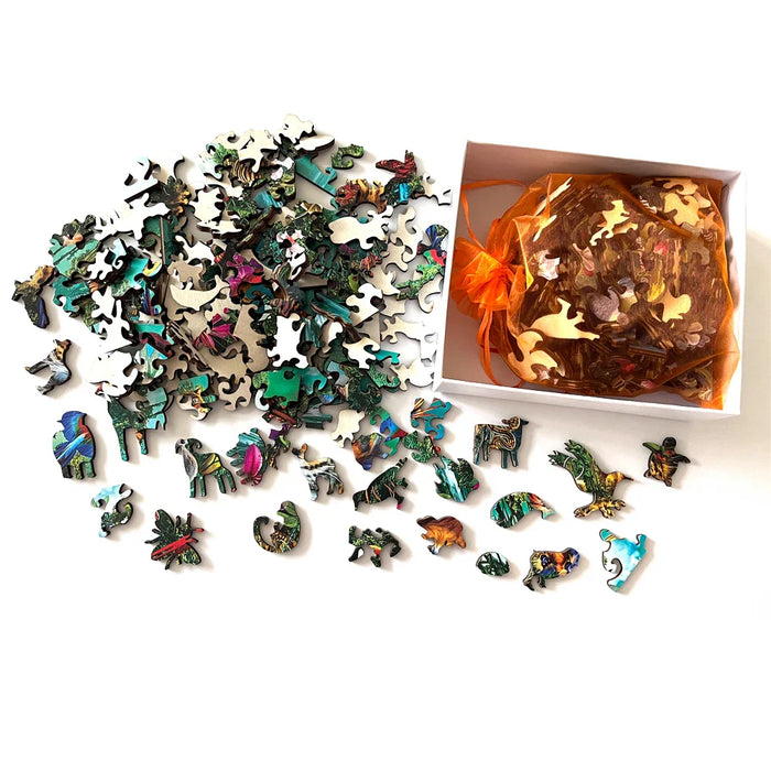 Vibrant Butterfly Wooden Jigsaw Puzzles