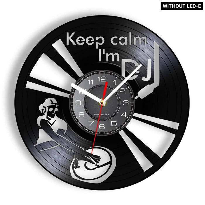 Retro Dj Vinyl Record Wall Clock For Music Lovers