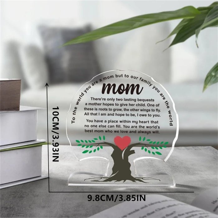 Mother's Day Gifts Acrylic Tree Desk Plaque