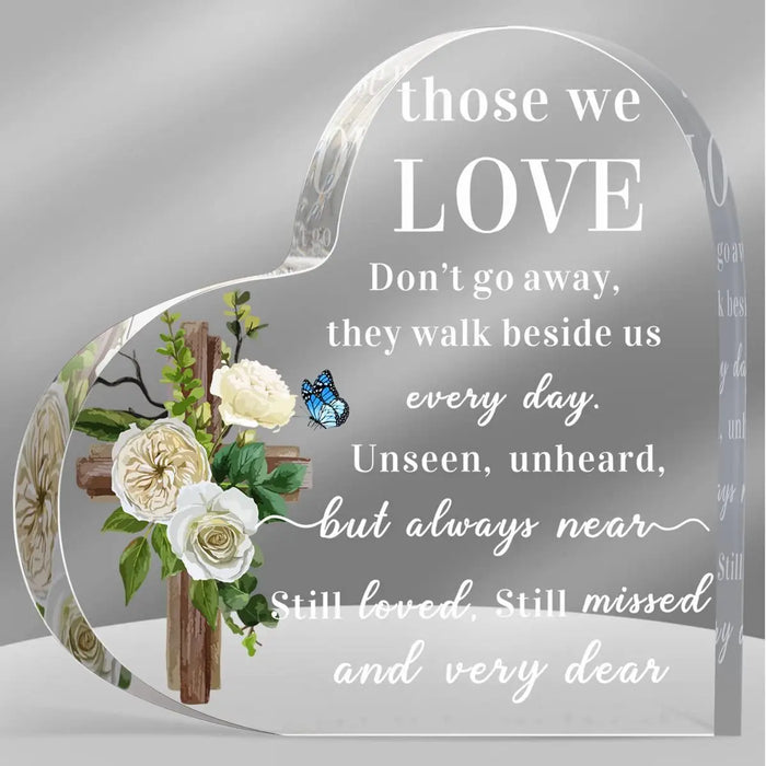 Sympathy Heart Decor For Table Compassion & Bereavement Gifts