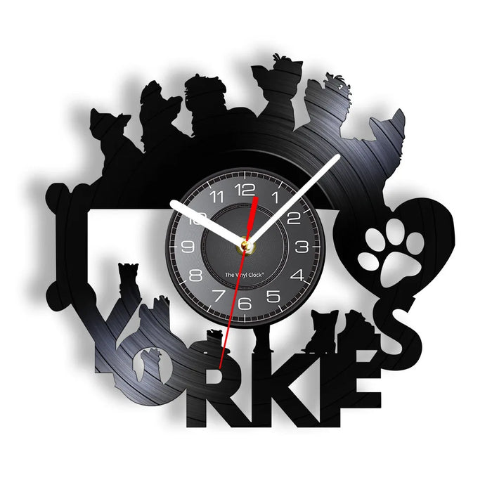 Yorkie Vinyl Record Wall Clock