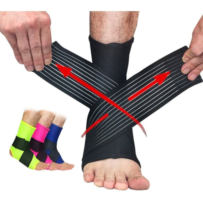 1Pc Ankle Support Brace with Adjustable Strap For Running Walking Hiking