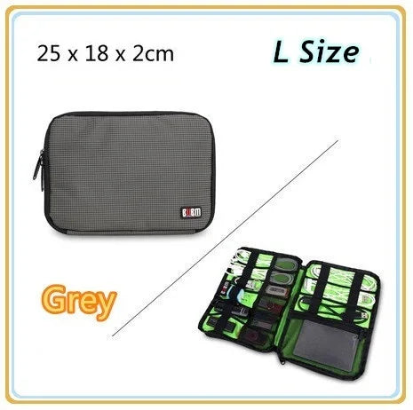 For Adapt Usb Cable Charger Bank Multifunction Case Accessories Storage Bag