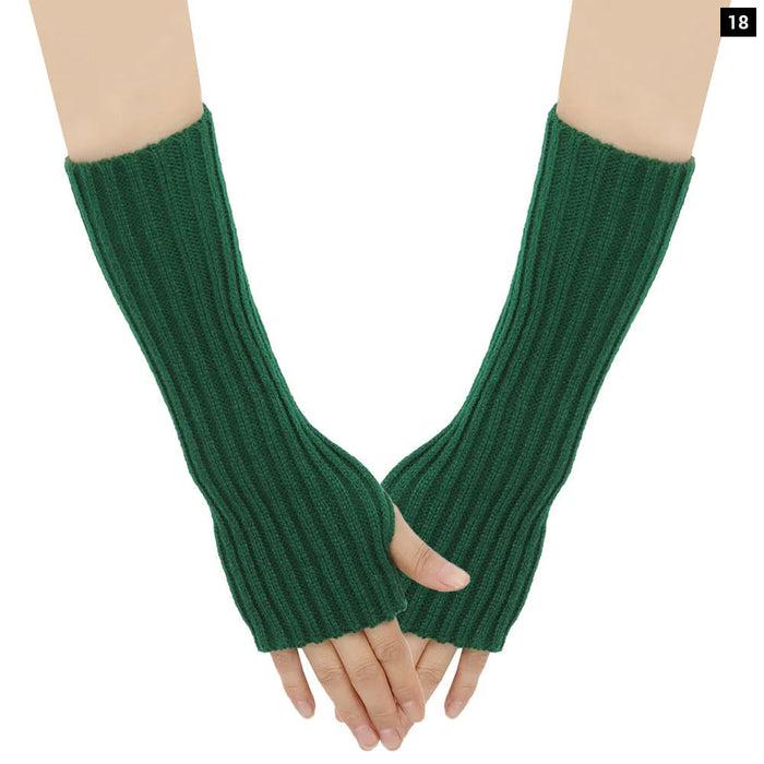 Knit Wool Arm Warmers