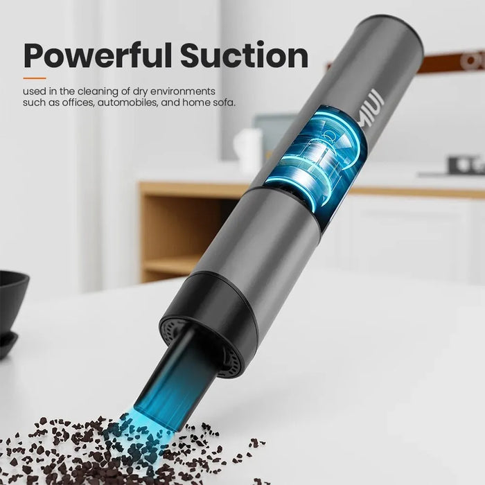 Mini Cordless Vacuum Cleaner For Desktop Car And Keyboard With 3 Suction Heads