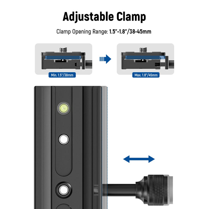 150Mm Qr Plate Set For Arca Swiss Tripod Clamp Bubble Levels Quick Release Adapter