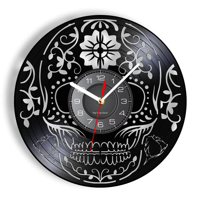 Day Of The Dead Laser Cut Wall Clock