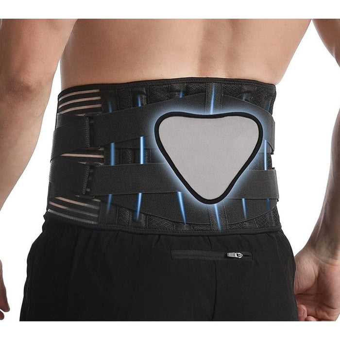 Adjustable Retractable Waist Back Support Belt with Thickening Pad for Pain Relief Sciatica