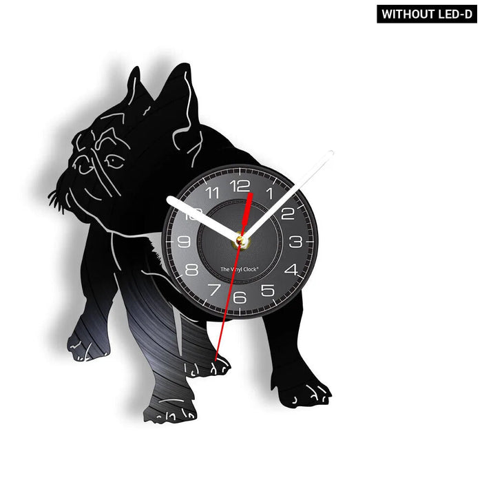 French Bulldog Vinyl Record Clock