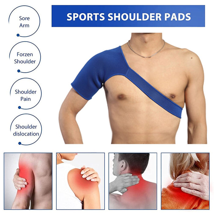 1Pc Sports Adjustable Single Shoulder Back Brace Guard Wrap Belt for Muscle Tear Pain Sprain