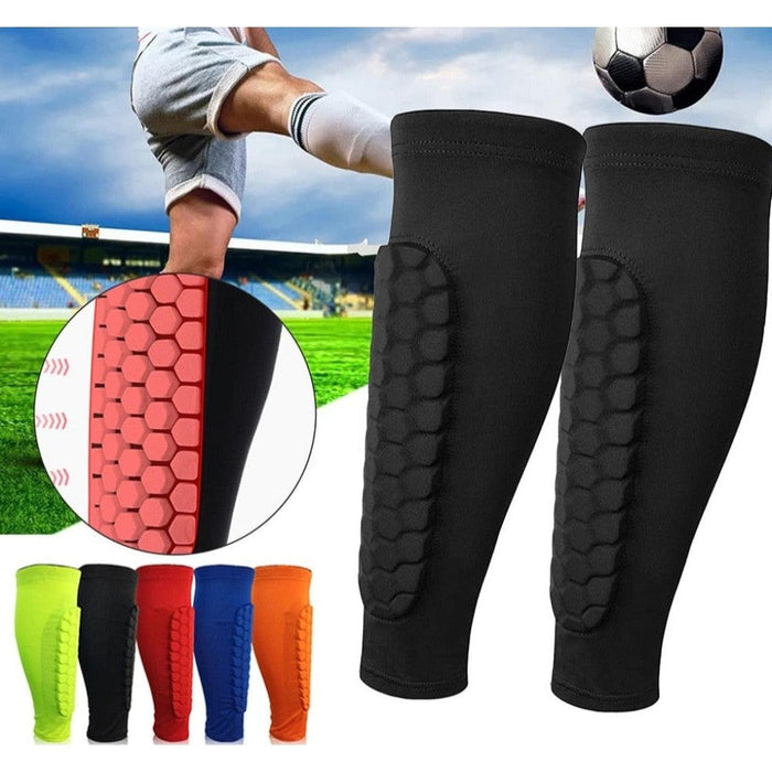 Honeycomb Sports Shinguards Protective Leg Sleeves For Soccer Football