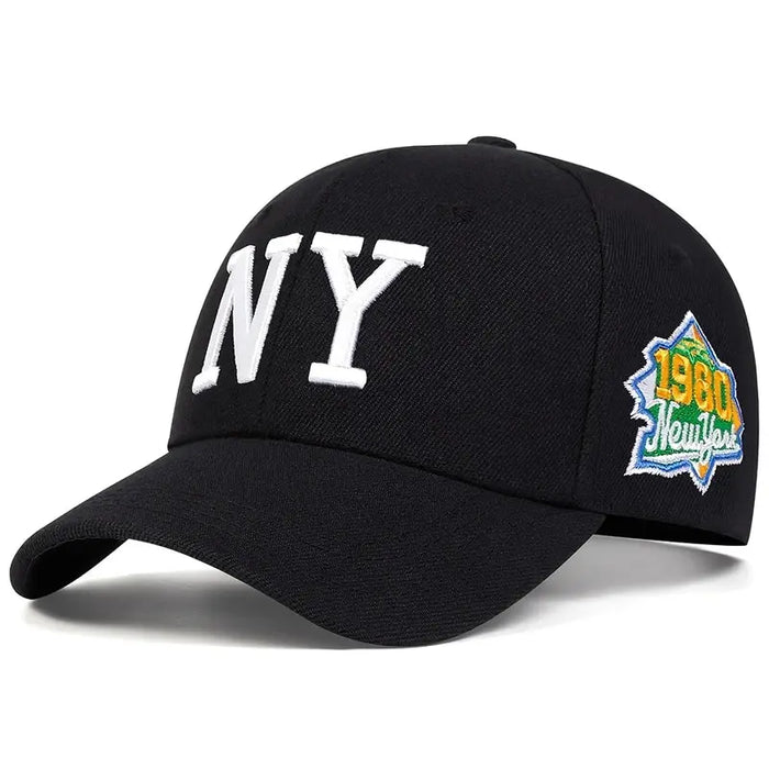 Ny Letter Embroidered Baseball Cap / Hat For Outdoor Wear