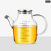 Glass Oil Pot With Steel Lid