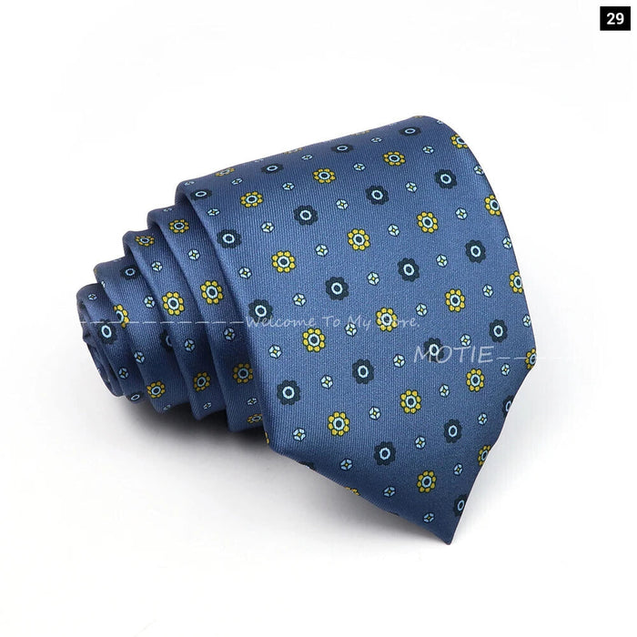 Blue Paisley Necktie For Weddings And Daily Wear