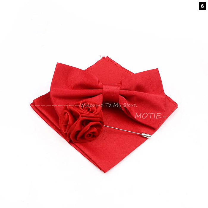 Colourful Bowtie Set For Business And Weddings