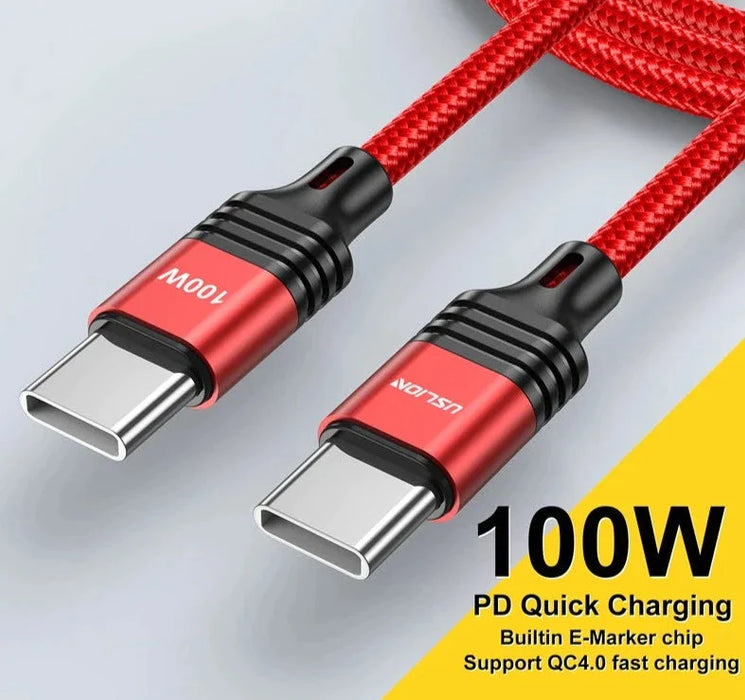 100W Usb C Pd Charging Cable For Samsung S22 S21 Xiaomi 12T Pro