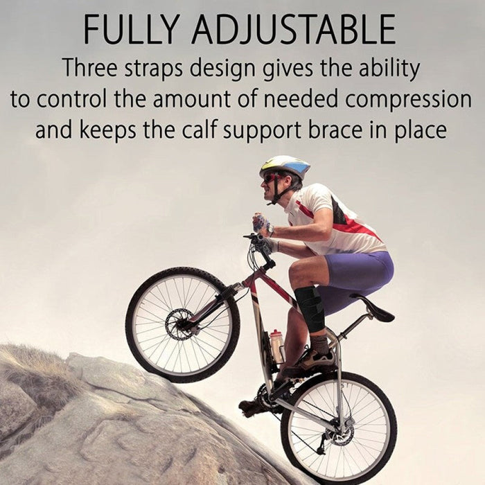 1 Piece Adjustable Calf Compression Leg Brace Sleeves For Cycling Running Basketball