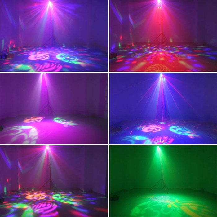5IN1 LED Gobo Strobe Dyeing Magic Ball 32 Patterns Laser Projector Stage Lighting Effect DJ Disco Party Dance Wedding Lamp