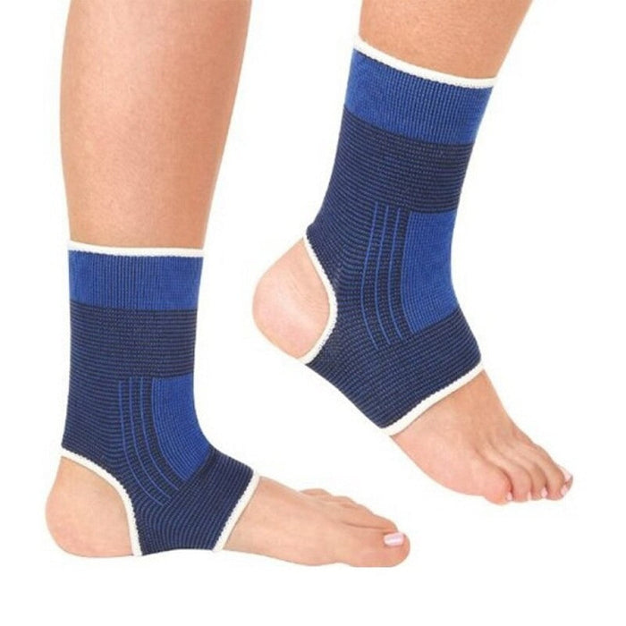 1Pair Elastic Ankle Compression Wrap Sleeve Bandage For Relief Pain