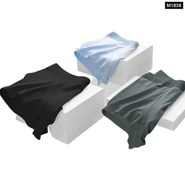 3 Piece Mens Antibacterial Boxer Shorts