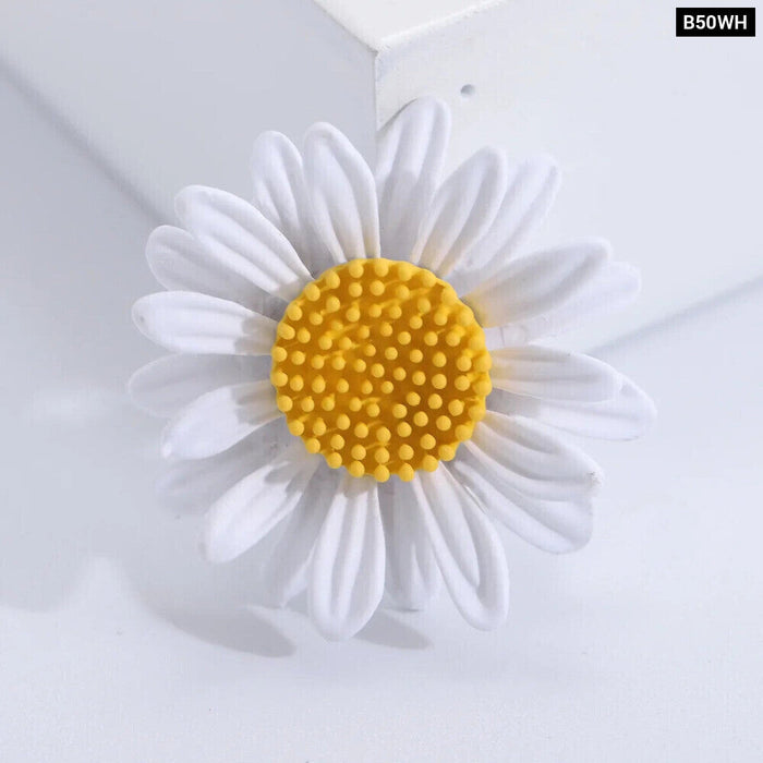 Sunflower Brooch Korean Fashion Enamel Pin For Casual Wear