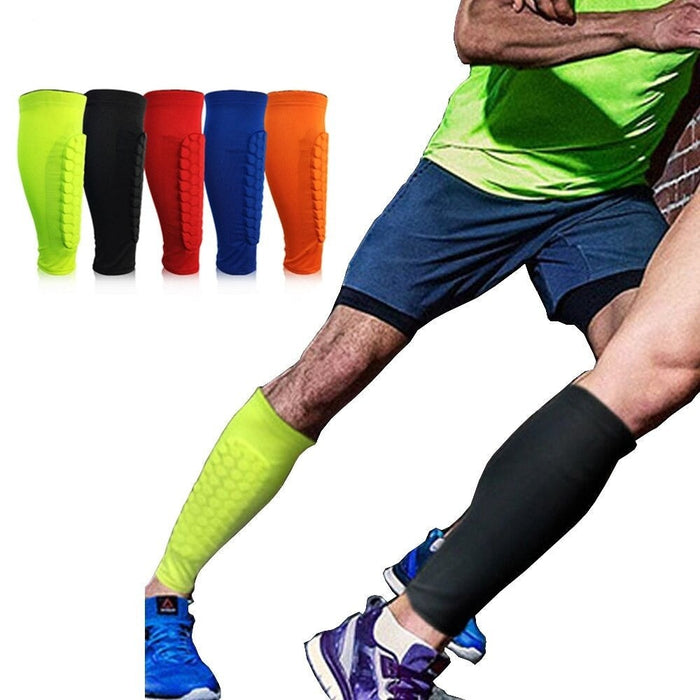 1Pc Sports Honeycomb Compression Calf Leg Sleeve For Pain Relief Running Cycling