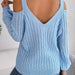 Off Shoulder Lantern Sleeve Sweater For Women