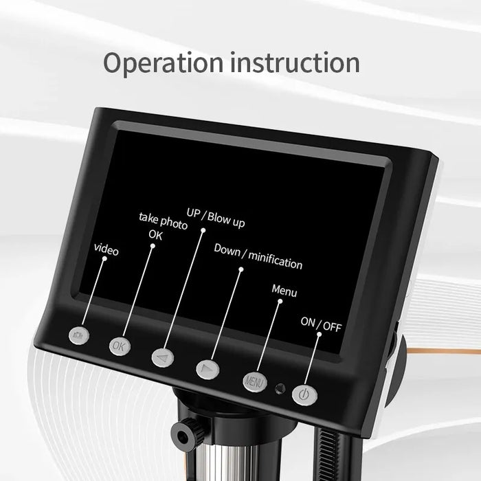 Lcd Digital Microscope 40-1000X