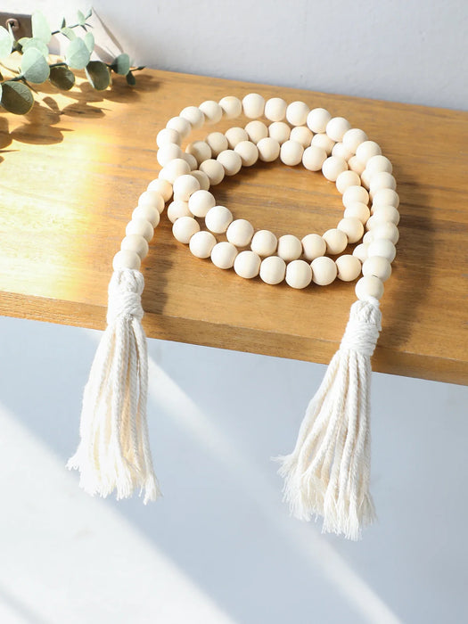 Handmade Wooden Beads Macrame Hanging Decoration