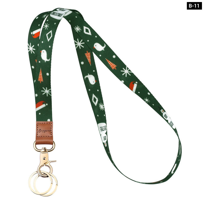 Christmas Lanyard For Id Key Usb And Badge Holders Diy Lariat Hang Rope