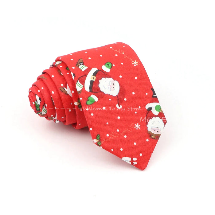 Christmas Cotton Ties For Men Festive Neckwear For Weddings Parties And Gifts