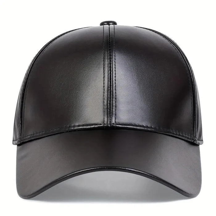 Adjustable Leather Baseball Cap / Hat For Outdoor Wear