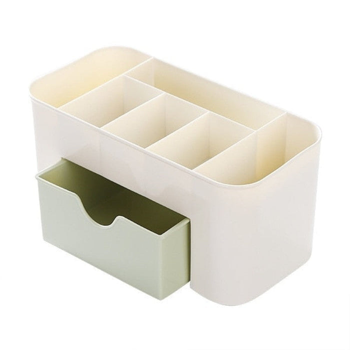 Nail Storage Box Plastic Drawer Style Easy to Clean Desktop Organization Large Capacity Cotton Swab Polishing Sand Strip Toolbox