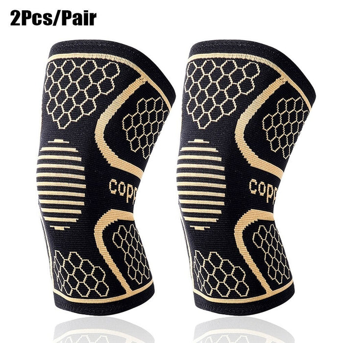 Copper Knee Protector Pads for Sports Workout Arthritis Joint Pain Relief