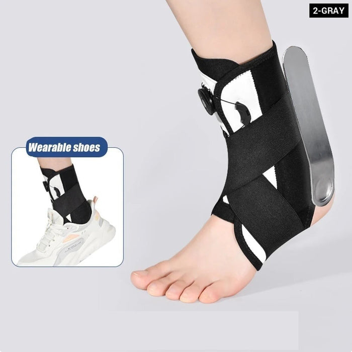 1 Pc Adjustable Lace Up Ankle Stirrup Compression For Sports Injury Recovery