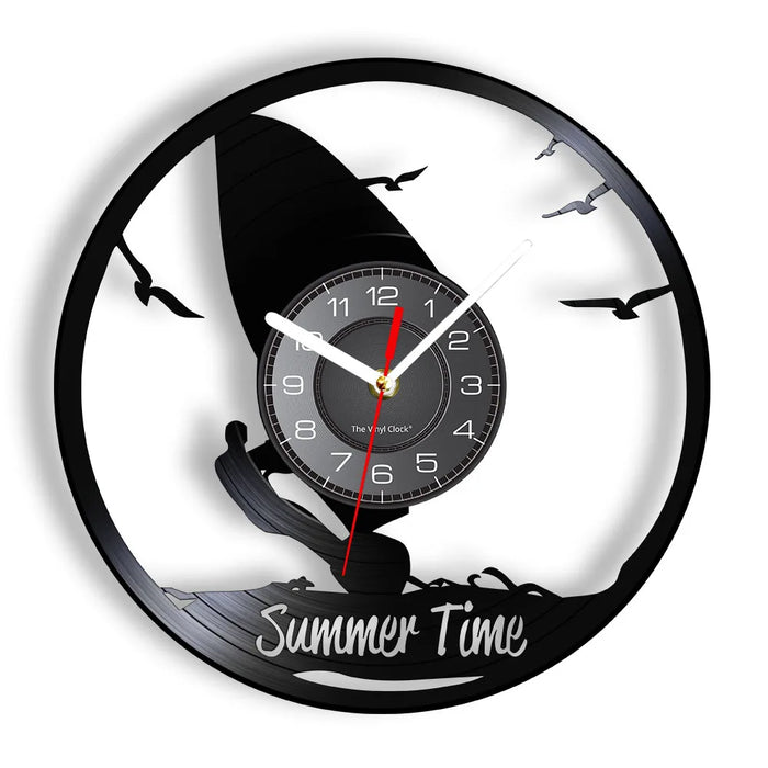 Summer Time Windsurfing Wall Clock